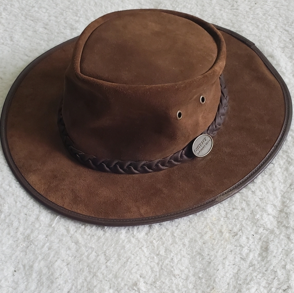 OUTBACK Survival gear Vintage Leather Brown Western unsix Hat